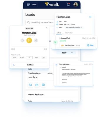 Direct communication with clients dashboard preview